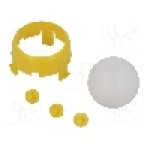 Roti cu bila, POLOLU - ROMI CHASSIS BALL CASTER KIT - YELLOW Roti cu bila, POLOLU - ROMI CHASSIS BALL CASTER KIT - YELLOW