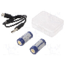 Acumulator 16340, 3,6V, 0,8Ah, Li-Ion, KEEPPOWER - P1680U RCR123A