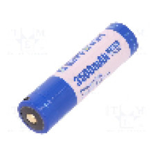 Acumulator 18650, MR18650, 3,7V, 3500mAh, Li-Ion, KEEPPOWER - ICR18650-350PCM  MICRO-USB