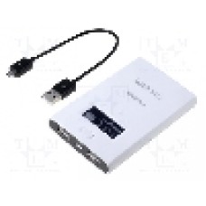 Acumulator {{Dimensiune celula}}, {{Tensiune nominala}}, 6000mAh, powerbank, LOGILINK - PA0050