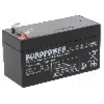 Acumulator plumb-acid, 12V, 1.2Ah, EUROPOWER - EP 1,2-12