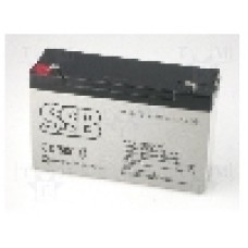 Acumulator plumb-acid, 6V, 12Ah, SSB - SB12-6