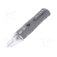 Detector tensiune fara contact, clips, detector de tensiune fara atingere, indicator nivel scazut baterii, semnalizare optica (LED) şi acustica a tensiunii detectate, AXIOMET - AX-T03