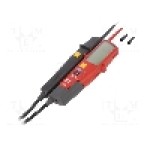 Electric, funcţie HOLD (pastrare citire de pe afişaj), identificare polaritate, indicare a direcţiei de rotaţie a fazelor, indicator nivel scazut baterii, test sensibilitate comutatoare RCD, UNI-T - UT18D