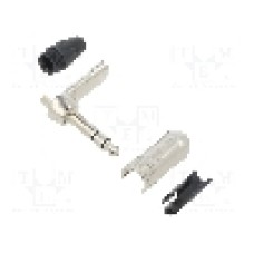 Conector jack, 6.35mm, tata, stereo, in unghi, NP3RX, Neutrik, T241358