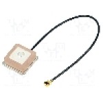 Antena, 1,575GHz, GPS, 15x15x6.5mm, SR PASSIVES - GPS-ANT045