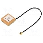 Antena, 1,575GHz, GPS, 15x15x6.8mm, SR PASSIVES - GPS-ANT047