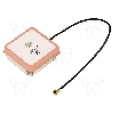 Antena, 1,575GHz, GPS, 25x25x7mm, SR PASSIVES - GPS-ANT050