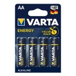 Set 4 baterii AA, R6, alcaline, Varta Energy, L102798 Set 4 baterii AA, R6, alcaline, Varta Energy, L102798