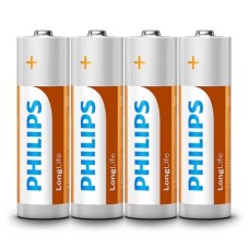BATERIE LONGLIFE R6 AA FOLIE 4 BUC PHILIPS - PH-R6L4F/10