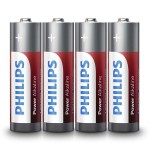 BATERIE POWER ALKALINE LR6 AA FOLIE 4 BUC PHI - PH-LR6P4F/10