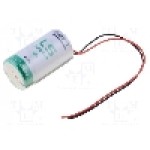 Baterie R14, 3.6V, litiu, 7700mAh, SAFT - LS 26500 150MM