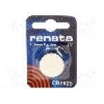 Baterie moneda, 3V, litiu, 165mAh, RENATA - CR2025 Baterie moneda, 3V, litiu, 165mAh, RENATA - CR2025