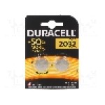 Baterie moneda, 3V, litiu, DURACELL - DR2032 B2 Baterie moneda, 3V, litiu, DURACELL - DR2032 B2