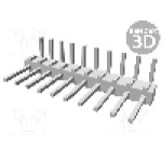 Conector 10 pini, seria AMPMODU MOD II, pas pini 2.54mm, TE Connectivity - 1-826631-0