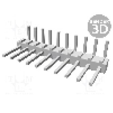 Conector 10 pini, seria AMPMODU MOD II, pas pini 2.54mm, TE Connectivity - 1-826631-0