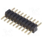 Conector 10 pini, seria {{Serie conector}}, pas pini 1.27mm, CONNFLY - DS1031-01-1*10P8BV31-3A