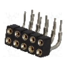 Conector 10 pini, seria {{Serie conector}}, pas pini 2.54mm, CONNFLY - DS1002-01-2*5R13