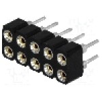 Conector 10 pini, seria {{Serie conector}}, pas pini 2.54mm, CONNFLY - DS1002-01-2*5V13-JK
