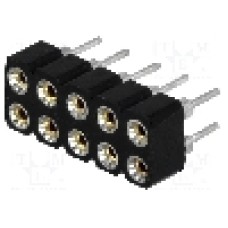 Conector 10 pini, seria {{Serie conector}}, pas pini 2.54mm, CONNFLY - DS1002-01-2*5V13-JK