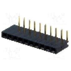 Conector 10 pini, seria {{Serie conector}}, pas pini 2.54mm, CONNFLY - DS1024-1*10R0