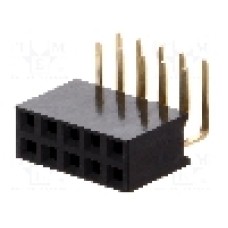 Conector 10 pini, seria {{Serie conector}}, pas pini 2.54mm, CONNFLY - DS1024-2*5R2