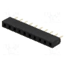 Conector 10 pini, seria {{Serie conector}}, pas pini 2.54mm, MPE GARRY - 904-1-010-0-NFX-XSO