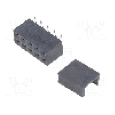 Conector 10 pini, seria {{Serie conector}}, pas pini 2.54mm, NINIGI - ZL264-10DG/PAD