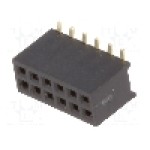 Conector 12 pini, seria {{Serie conector}}, pas pini 1.27mm, CONNFLY - DS1065-05-2*6S8BS
