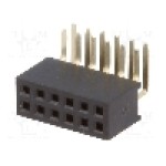 Conector 12 pini, seria {{Serie conector}}, pas pini 1,27mm, CONNFLY - DS1065-14-2*6S8BR