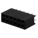 Conector 12 pini, seria {{Serie conector}}, pas pini 2,54mm, CONNFLY - DS1023-2*6S21