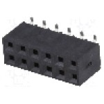 Conector 12 pini, seria {{Serie conector}}, pas pini 2.54mm, NINIGI - ZL264-12DG