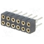 Conector 12 pini, seria {{Serie conector}}, pas pini 2mm, CONNFLY - DS1002-02-2*6BT1F6
