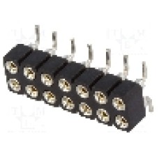 Conector 14 pini, seria {{Serie conector}}, pas pini 2.54mm, CONNFLY - DS1002-01-2*7S13