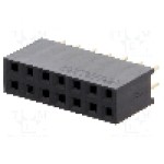 Conector 14 pini, seria {{Serie conector}}, pas pini 2,54mm, CONNFLY - DS1023-2*7S21