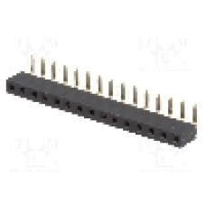 Conector 15 pini, seria {{Serie conector}}, pas pini 2.54mm, MPE GARRY - 904-1-015-0-NFX-XSO