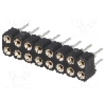 Conector 16 pini, seria {{Serie conector}}, pas pini 2.54mm, CONNFLY - DS1002-01-2*8V13-JK