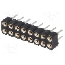 Conector 16 pini, seria {{Serie conector}}, pas pini 2.54mm, CONNFLY - DS1002-01-2*8V13-JK