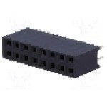 Conector 16 pini, seria {{Serie conector}}, pas pini 2,54mm, CONNFLY - DS1023-2*8S21