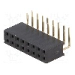 Conector 16 pini, seria {{Serie conector}}, pas pini 2.54mm, CONNFLY - DS1024-2*8R0