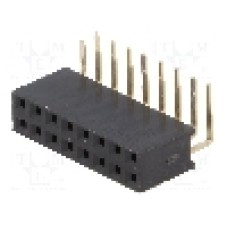 Conector 16 pini, seria {{Serie conector}}, pas pini 2.54mm, CONNFLY - DS1024-2*8R0