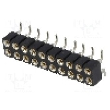 Conector 20 pini, seria {{Serie conector}}, pas pini 2.54mm, CONNFLY - DS1002-01-2*10S13-JK