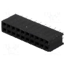 Conector 20 pini, seria {{Serie conector}}, pas pini 2,54mm, CONNFLY - DS1023-2*10S21