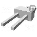 Conector 2 pini, seria AMPMODU MOD II, pas pini 2.54mm, TE Connectivity - 826646-2