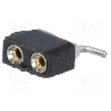 Conector 2 pini, seria {{Serie conector}}, pas pini 2.54mm, CONNFLY - DS1002-01-2*1S13