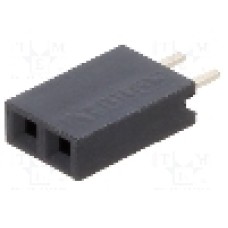 Conector 2 pini, seria {{Serie conector}}, pas pini 2,54mm, CONNFLY - DS1023-1*2S21