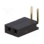 Conector 2 pini, seria {{Serie conector}}, pas pini 2.54mm, CONNFLY - DS1024-1*2R2