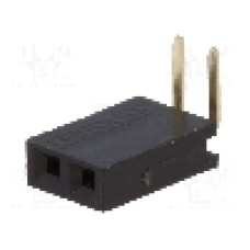 Conector 2 pini, seria {{Serie conector}}, pas pini 2.54mm, CONNFLY - DS1024-1*2R2