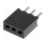 Conector 3 pini, seria {{Serie conector}}, pas pini 1.27mm, CONNFLY - DS1065-01-1*3S8BV