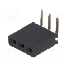 Conector 3 pini, seria {{Serie conector}}, pas pini 2.54mm, CONNFLY - DS1024-1*3R0
